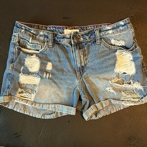 Cello Jeans Distressed Denim Shorts, M